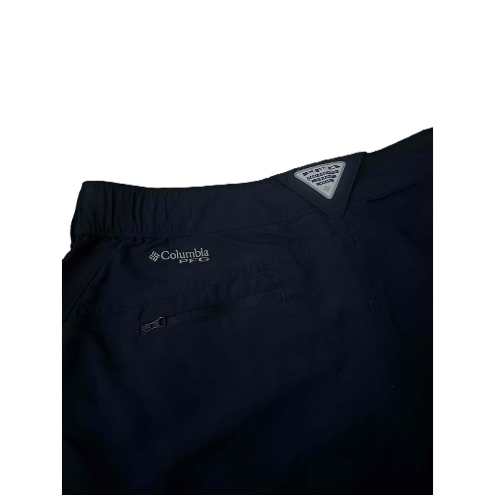 Columbia Black Solid Color Button Closure Casual … - image 3